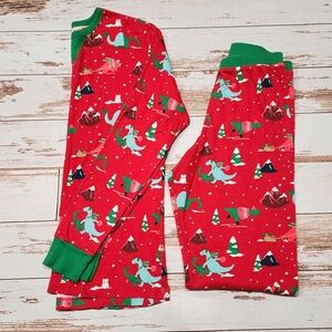 🌺3/$20 Wondershop Christmas Pajama Set Red Winter Dinosaur Long Johns Mens S